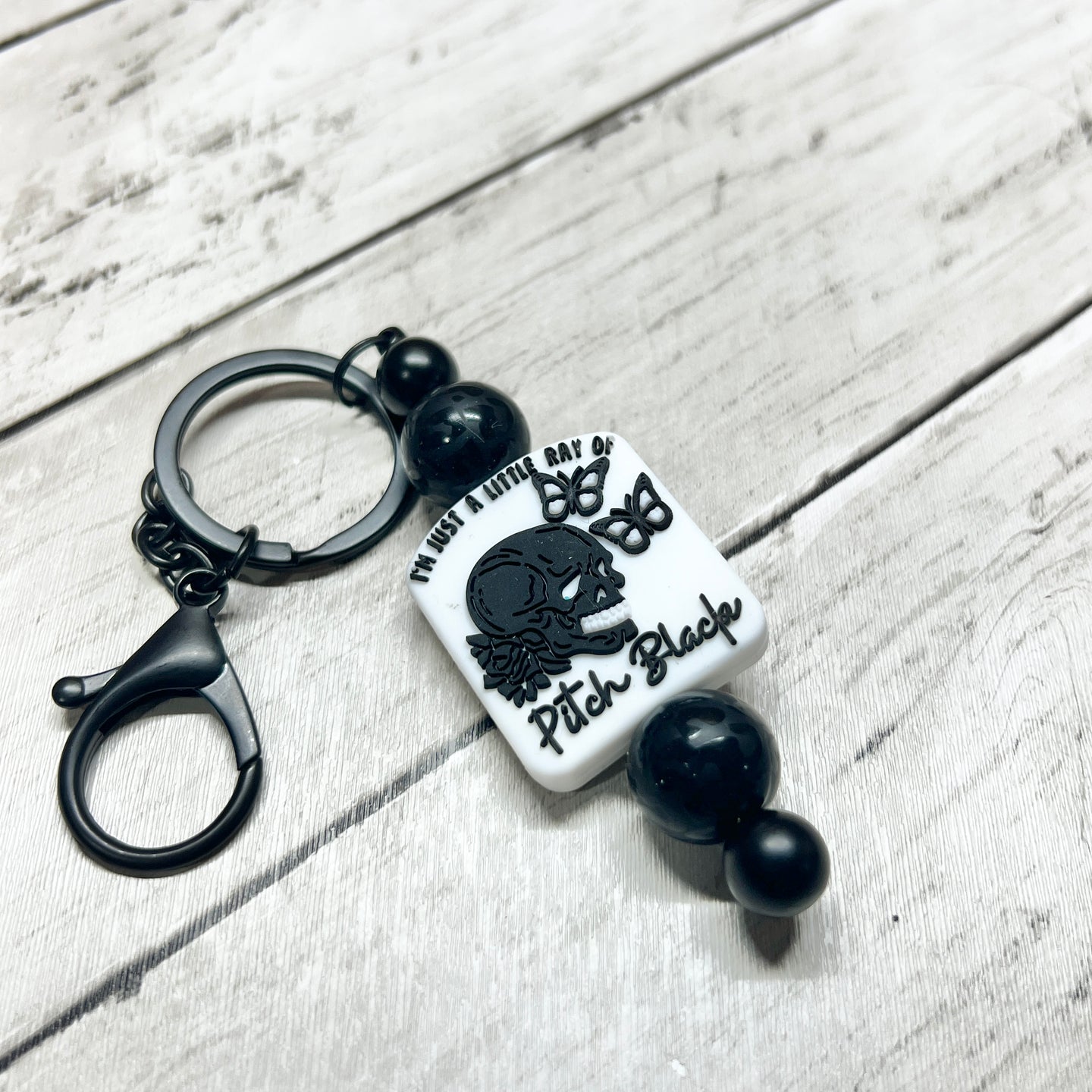 Leopard Ray of Pitch Black Keychain Bar